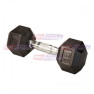 Mancuerna 15 Lbs. Hule Virgen Hexagonal Cromada Body Solid Mexico SDR15