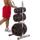 Porta Discos y Barra Olímpica GOWT Body Solid 1000 Lbs. Uso Pesado