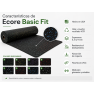Piso para Gimnasio Ecore Basic Fit en Rollo de Hule Reciclado Hecho en USA – Distribuidor México