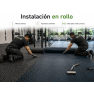 Piso para Gimnasio Ecore Basic Fit en Rollo de Hule Reciclado Hecho en USA – Distribuidor México