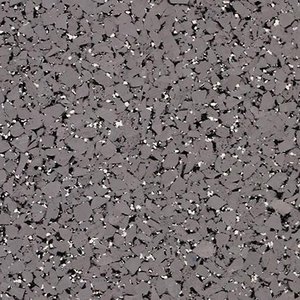 Color Medium Gray ES504 del piso de caucho para gimnasio Ecore Performance Motivate Plus 10.5 mm