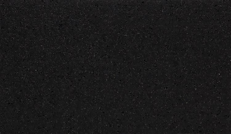 Muestra de color Jet Black ES00 del piso de caucho para gimnasio Ecore Performance Motivate Plus 10.5 mm