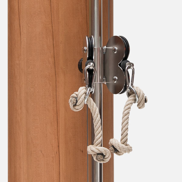 Mariposa giratoria de dos poleas de la máquina de cable NOHRD SlimBeam Cherry